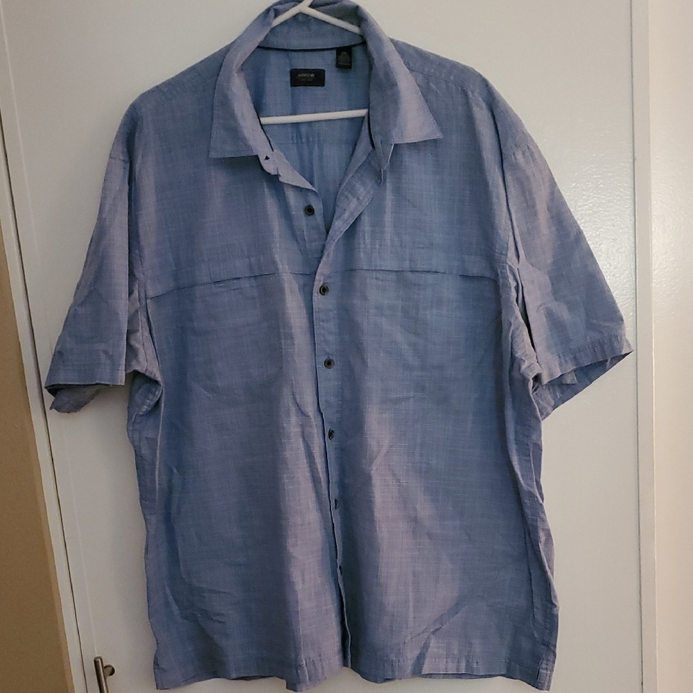 Arrow Light Blue Casual Button Down Shirt